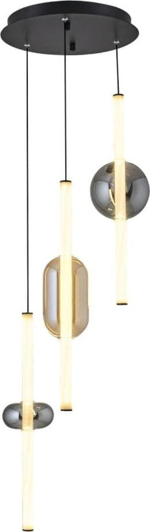 4116-3A Luxa 3'Lü Mix Sarkıt Avize Karışık