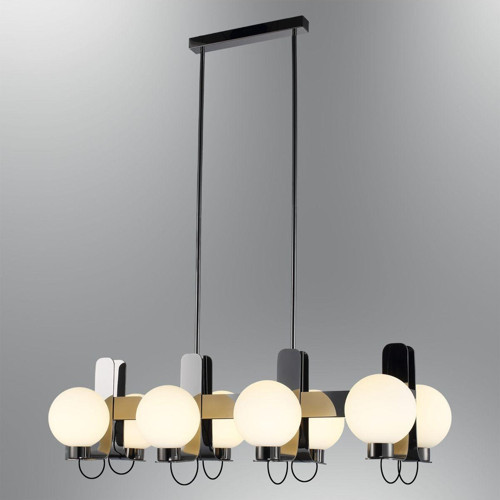 3117-8As-24 Globe 8 Li Sıralı Avize Platin