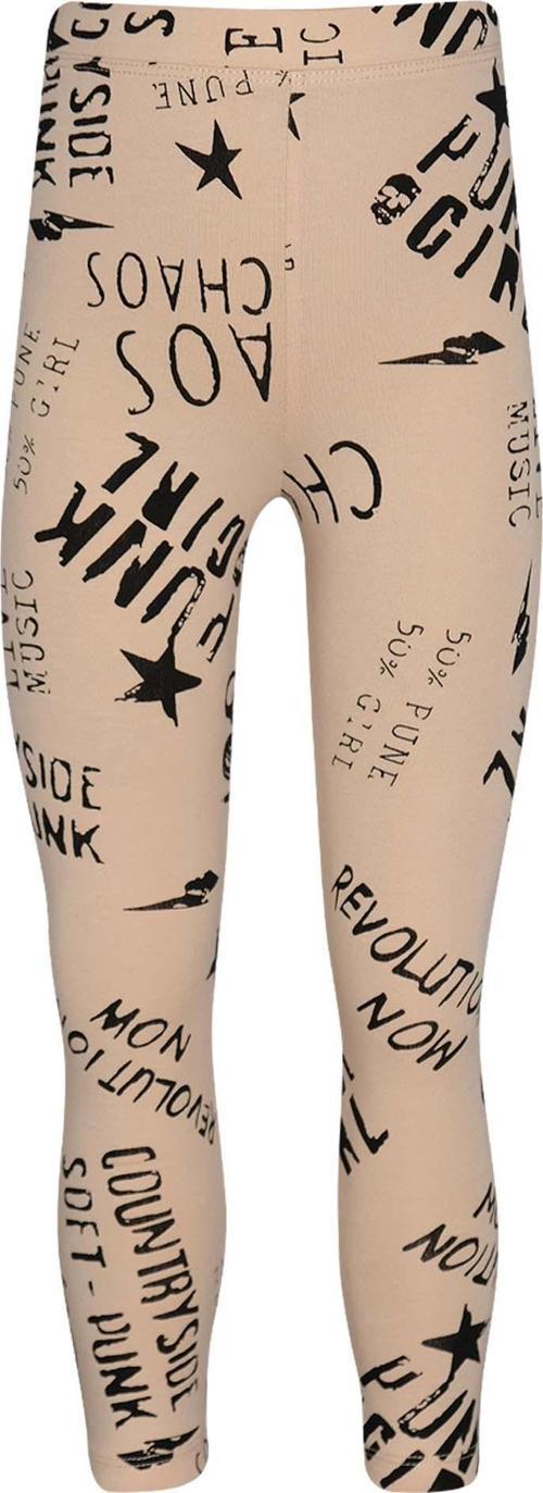 Punk Gırl Kız Çocuk Desenli Yazlık Tayt