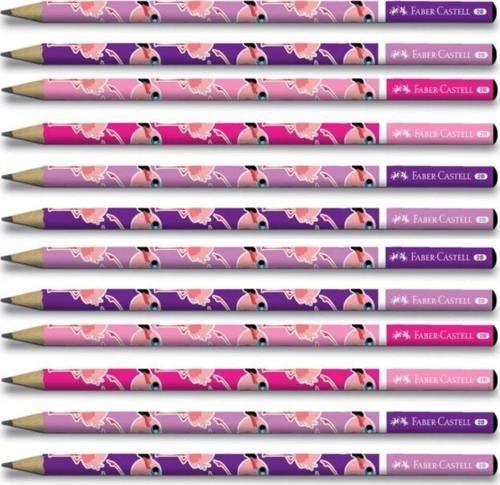 Faber-Castell Flamingo 2B Yuvarlak Kurşun Kalem 12 Li Paket