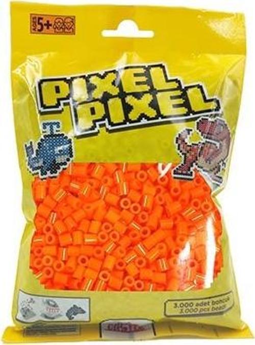 3000 Adet Midi Boncuk Turuncu-Pixel Pixel PPB-3000-16