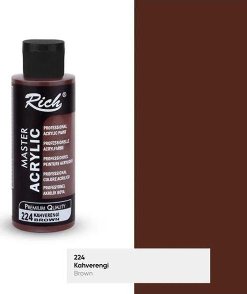 Master Acrylic Akrilik Boya 224 Kahverengi 120 Cc