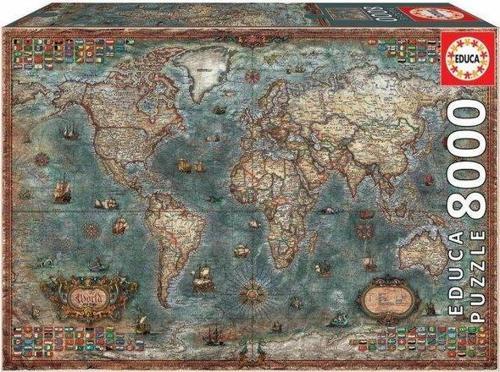8000 Parça Tarihi Dünya Haritası