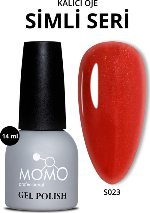 Kalıcı Oje S023, Işıltılı Klasik Kırmızı, 14 ml