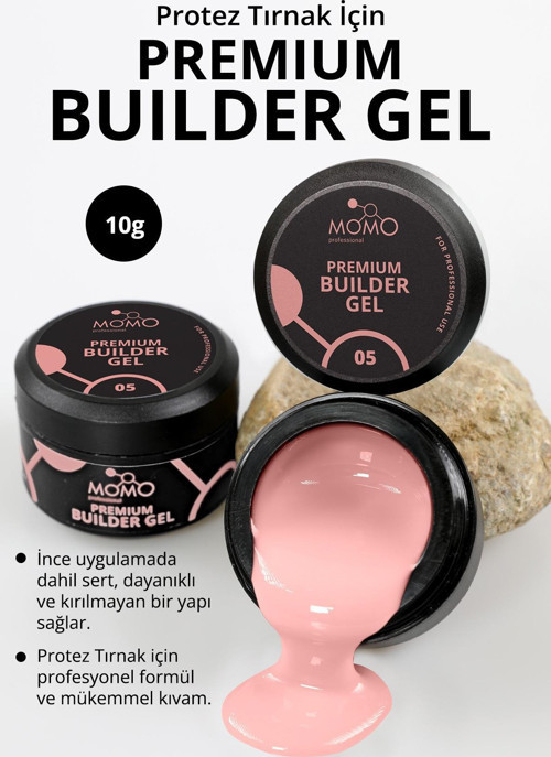 Premium Builder Gel No.5, Şeftali, 10 gr