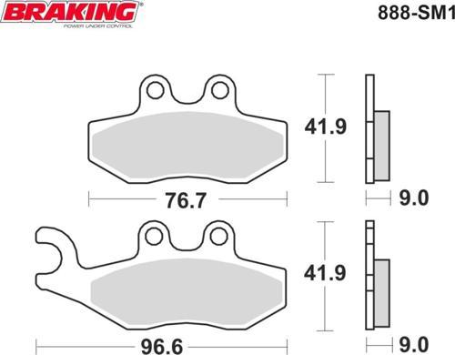 Brakıng Fren Balatası 888sm1 Ön Gılera Runner 200 St Pıaggıo Fly100 X7 X8 125 200 250 X9 250 Xevo 25