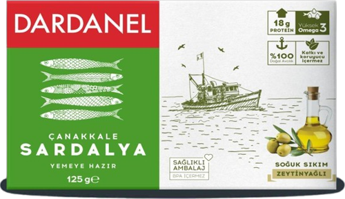 Zeytinyağlı Çanakkale Sardalya 125 gr