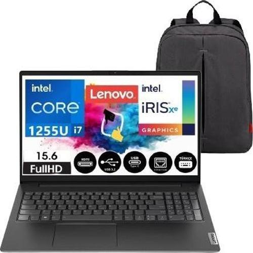 V15 Gen3 Intel Core I7 1255U 24GB 1tb SSD Iris Xᵉ Windows 11 Pro 15.6" Fhd Bilgisayar 82TT00QPTX+SNERTECH Çanta