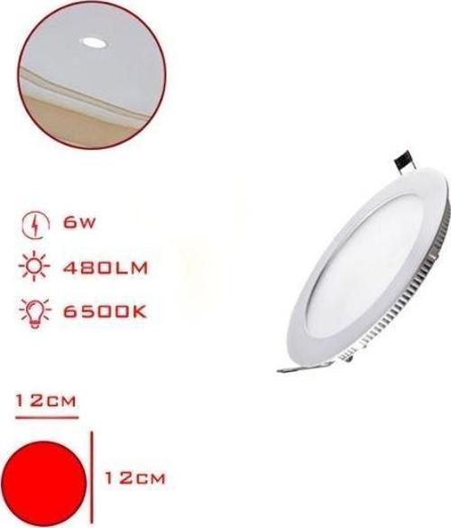 LED PANEL YUVARLAK SLIM SIVA ALTI 6W BEYAZ ISIK 12 CM LV-3090 / 6