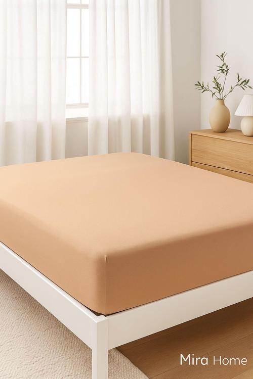 Çift Kişilik Düz Penye  %100 Pamuklu Lastikli Çarşaf 180X200