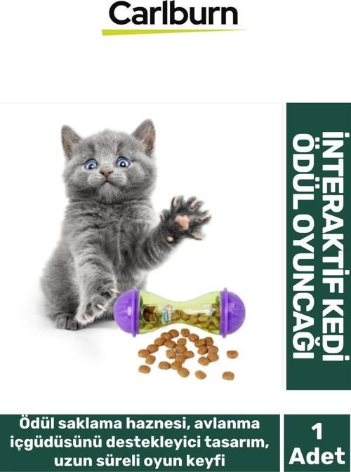 Dayanıklı Plastik Küçük Boy Saklama Hazneli İnteraktif İçgüdüsel Avlanma Kedi Ödül Mamalı Oyuncak