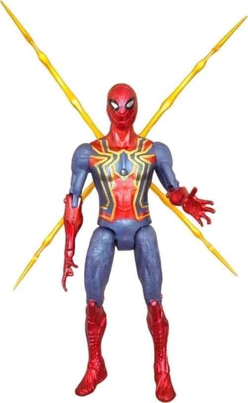 Bambam Işıklı Spiderman Figür Ahtapot Kollu Örümcek Adam Marvel 17Cm