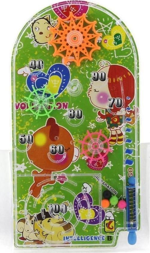 Süper Mini Pinball Oyunu Çarklı Puanlı 2 in 1 Eğlenceli Pinbol Oyunu