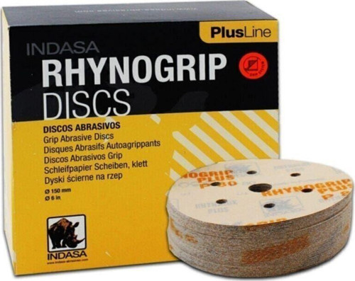 Discs Plus Line P80 7 Delik Yuvarlak Cırtlı Disk Zımpara Bir Kutu 50 Adet Makina Içindir.