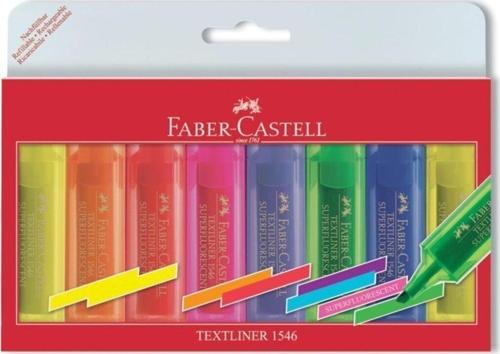 Faber-Castell Şeffaf Gövde Fosforlu 8Li