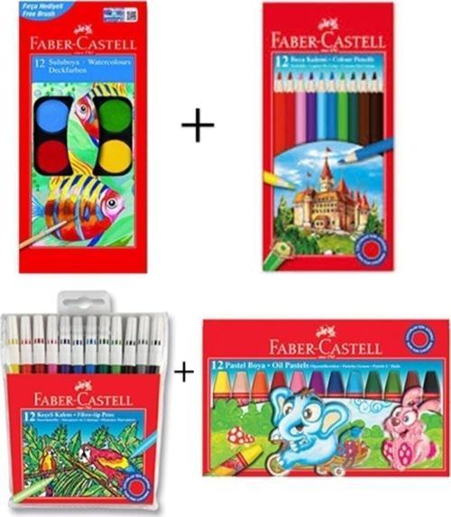 Faber-Castell Öğrenci 4'Lü Boyama Seti