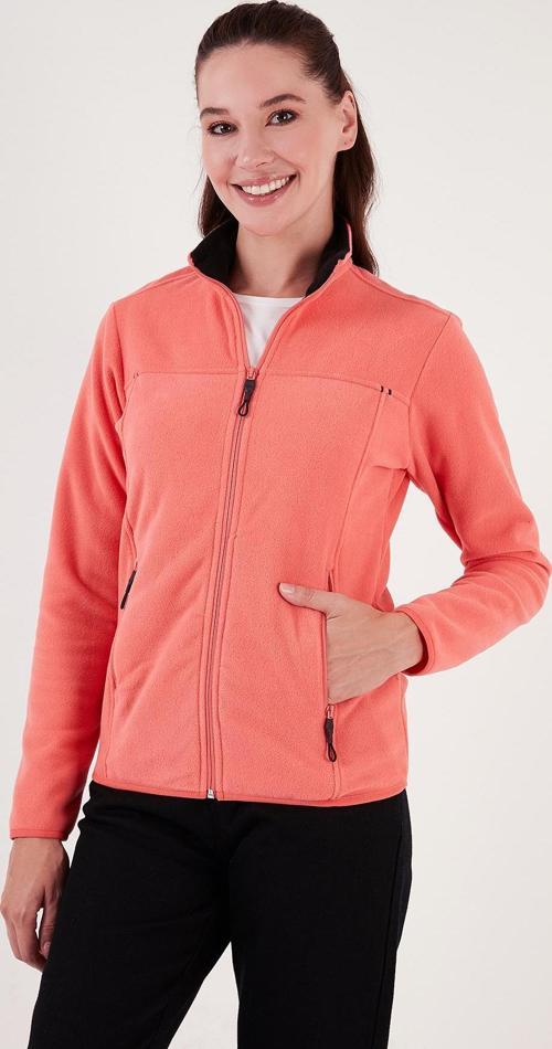 Slim Fit Anti-Pilling Tüylenme Yapmayan Fermuarlı Cepli  Hırka Bayan Polar 5907002 SOMON