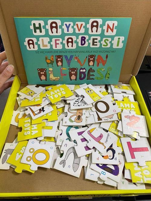 Harf Hayvanlar Okul Öncesi Puzzle