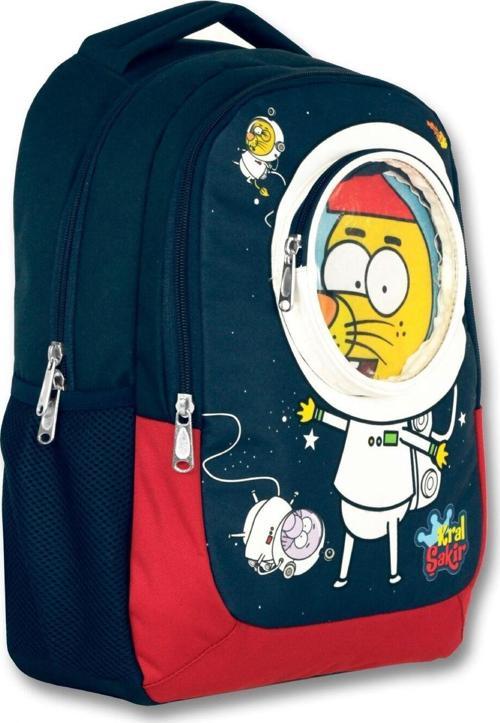 3 Boyutlu Kral Şakir Astronot Lacivert Erkek Çocuk Okul Çantası - İki Gözlü