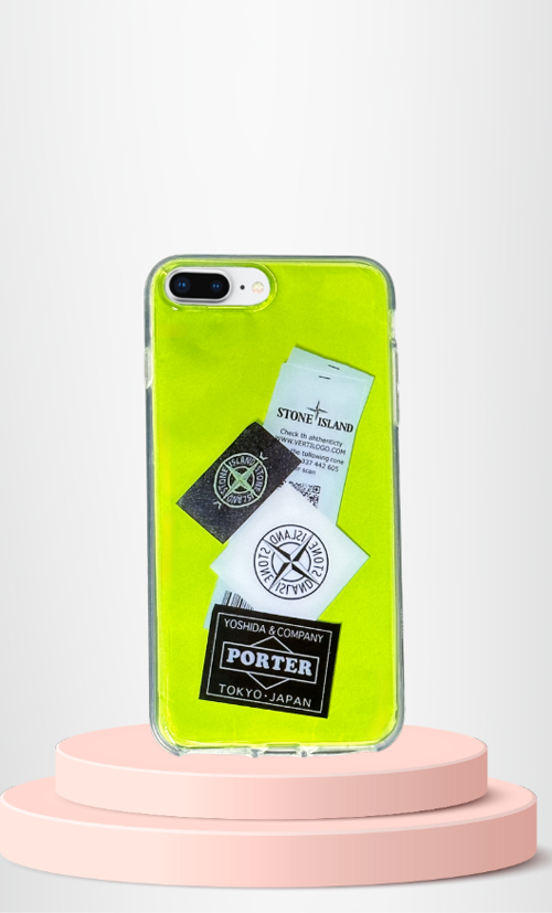 İPHONE 7 PLUS / 8 PLUS UYUMLU BASKILI RENKLİ TRANSPARAN KILIF TİER COVER YEŞİL