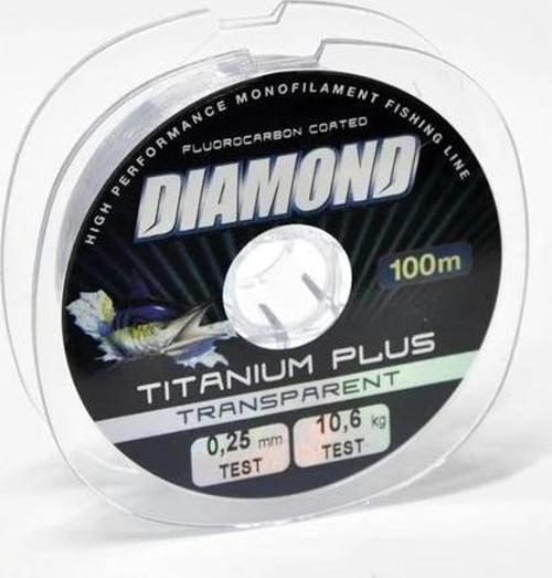 Diamond Titanium Plus Power 0,40 Mm 100Mt Makara Misina - Renk: Füme 21.2 Kg