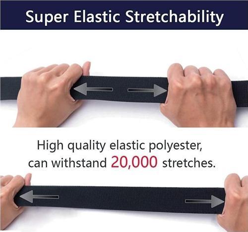 Stretch Belt 4 Cm 1.15 M E-5506 Black