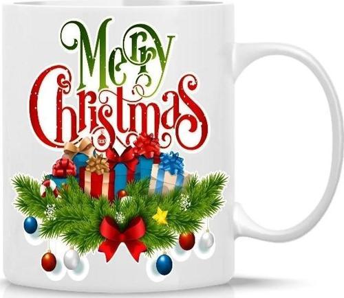Kişiye Özel Yılbaşı Ağacı Merry Christmas Yeni Yıl Kulplu Kupa Bardak