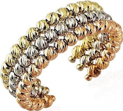 İtaly Dorika Altın Yüzükler 14K Gold 3 Renk