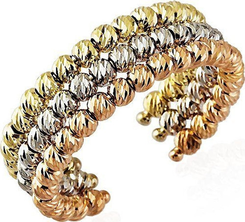 İtaly Dorika Altın Yüzükler 14K Gold 3 Renk