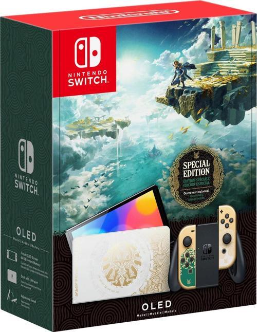 Switch Oled Model Konsol Zelda Tears Of The Kingdom Limited Edition
