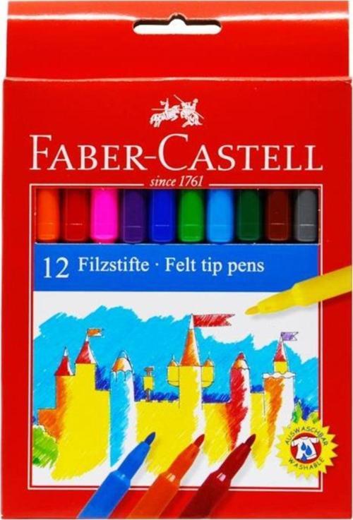 Faber-Castell Unicolor Keçeli 12 Li 554212 /