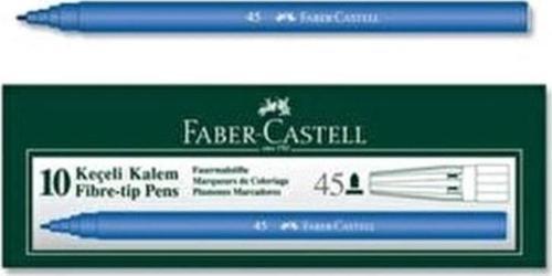 Faber-Castell Keçeli Kalem Mavi 10 Lu Paket