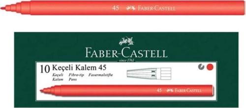 Faber-Castell Keçeli Kalem Kırmızı 10 Lu Paket