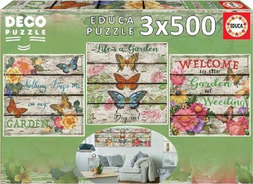 Puzzle 3X500 Parça Country Garden 17965