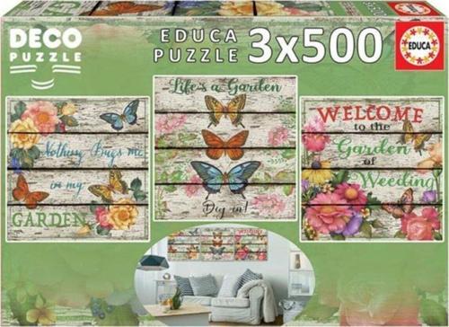 Puzzle 3X500 Parça Country Garden Pu