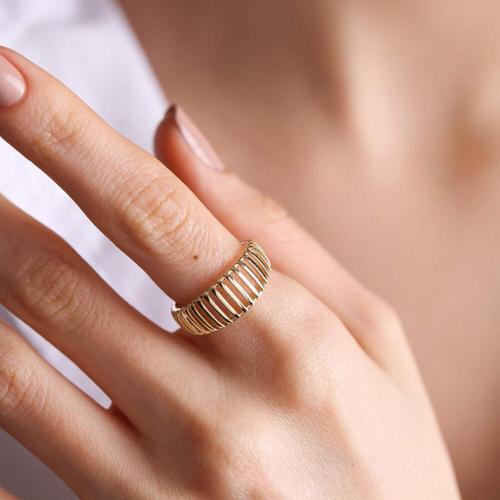 14K Altın Modern Yüzük