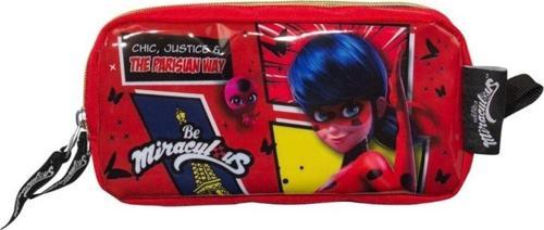 Miraculous Kalem Çantası - İki Bölmlei Uğur Böceği Baskılı