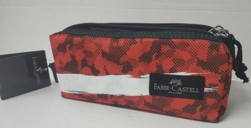 Faber-Castell Çift Gözlü Kalem Çantası Basic Kırmızı-Siyah