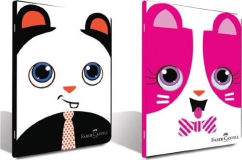 Faber-Castell A4 Plastik Kapak Çizgili Faces Dikişli Defter 80 Yaprak A4 5075000177