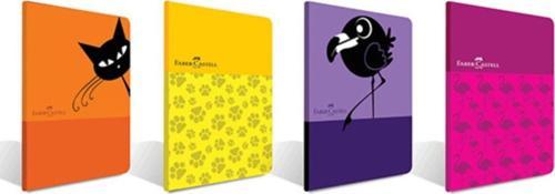 Faber-Castell A5 Kaye Dikişli Defter Look Plastik Kapak Çizgili 60 Yaprak 5075000156 (12 Li Paket)