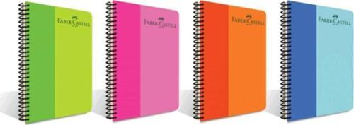 Faber-Castell 4 Adet 140 Yaprak Çizgisiz Plastik Kapak A4 Defter