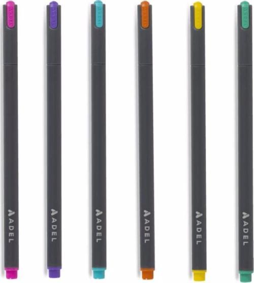 Fineliner Renkli Ince Uçlu Kalem 0.4 6'Lı