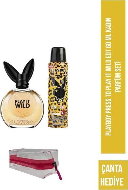 Press To Play It Wild EDT 60 ml Kadın Parfüm Seti