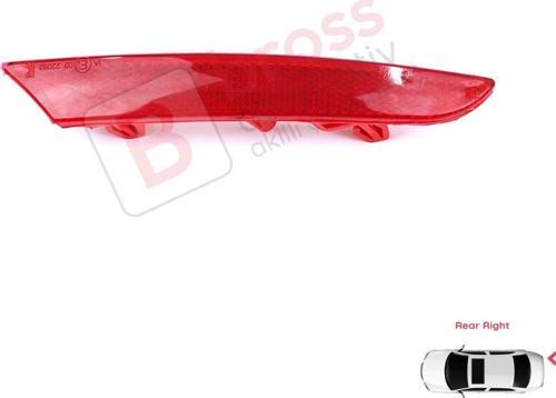 Renault Clio MK5 BF B7 2019-On 265602442R için Sağ Arka Tampon Reflektörü