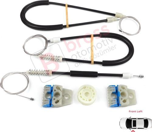 VW Passat B7 362 365 2010-2014 CC A32 A33 2011-2020 İçin Elektrikli Ön Sol Cam Kriko Tamir Seti