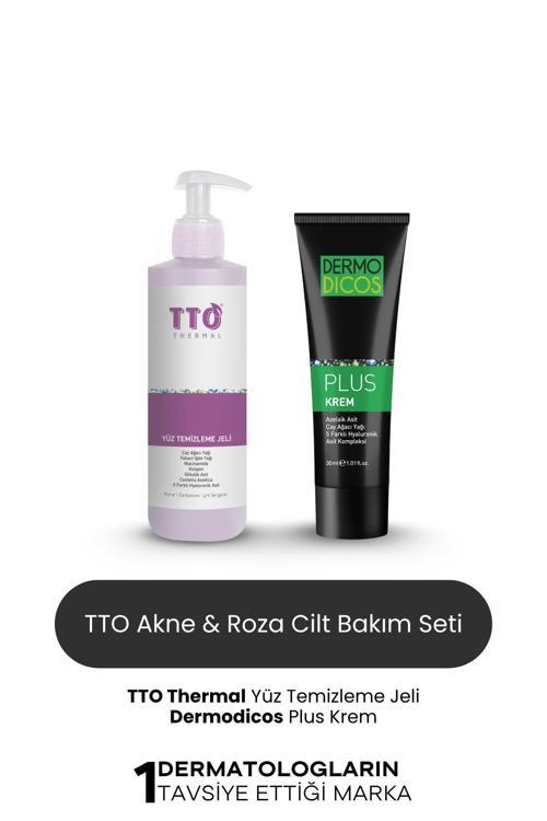 Akne ve Rozasea Bakım Seti Temizleme Jeli Dermodicos Plus