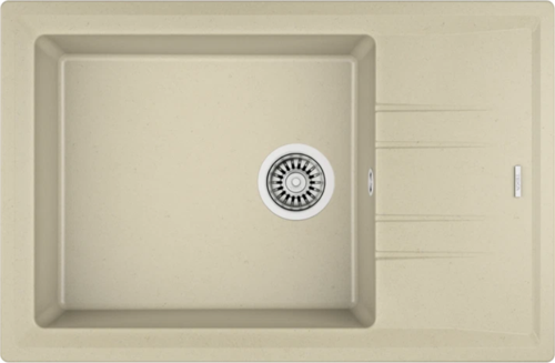 STONE 60 S-TG TEK GÖZLÜ TEZGAH ÜSTÜ TOPAS BEJ GRANİT EVYE