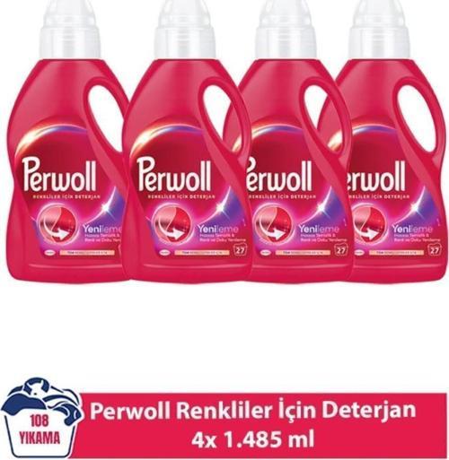 Sıvı Çamaşır Deterjanı 1,5 lt Renkliler 4 ADET