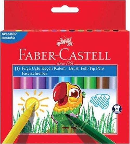 Faber-Castell Wınner Brush Yıkanabilir Fırça Uçlu Keçeli Kalem 10 Renk