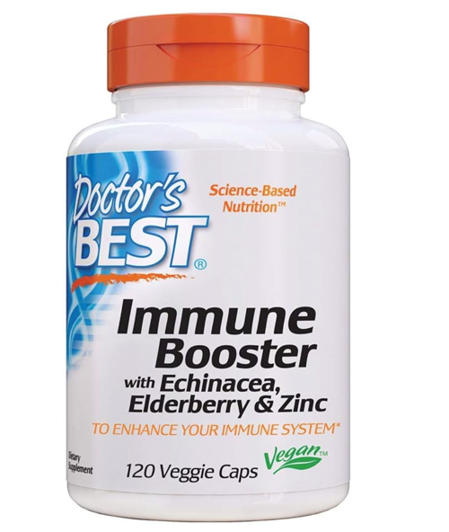 Doctor's Best Immune Booster with Echinacea Elderberry Zinc 120 Capsul. USA
